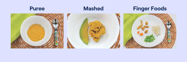 Introducing food texture to babies